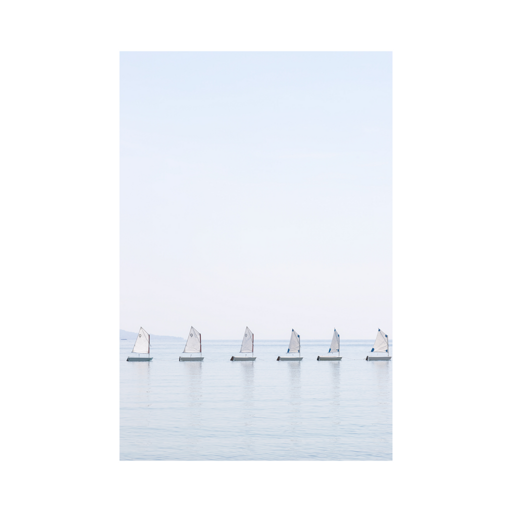 The Little Sailboats - Photographic Art Print Wall Framing