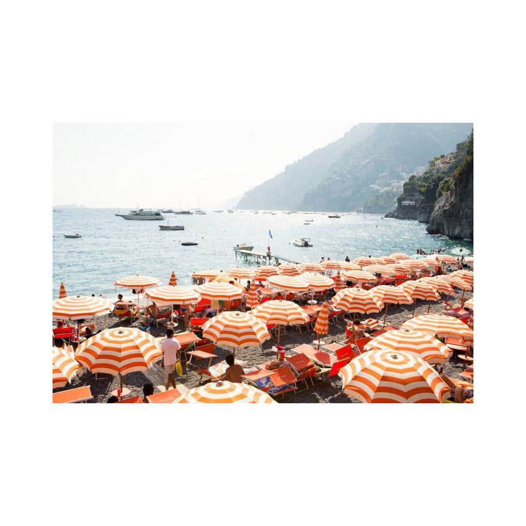 Arienzo Beach Umbrellas - Photographic Art Print