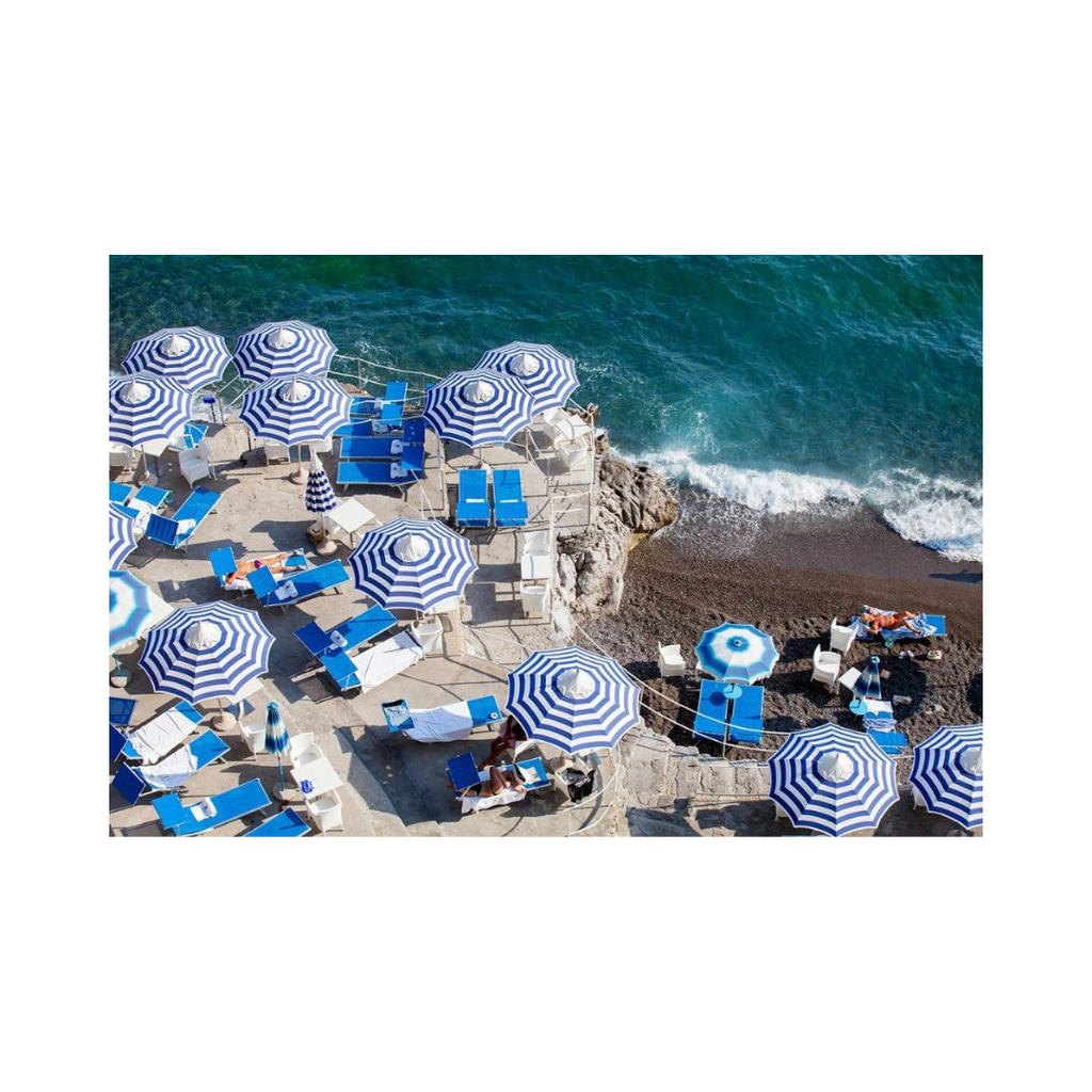 La Scogliera Beach Positano Sunbather - Photographic Art Print
